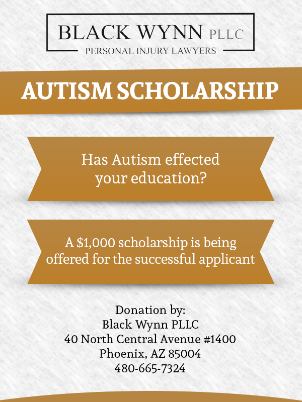 2017 Autism Scholarship flyer